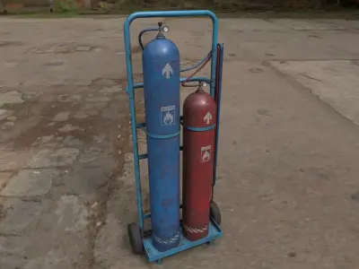weldingtrolley Low-poly 3D model
