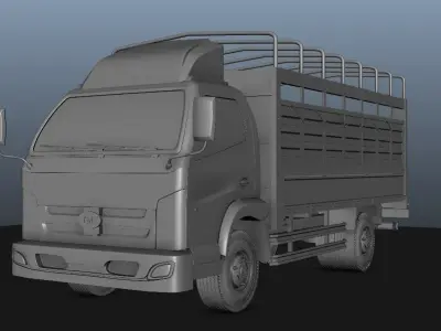 Truck model with cage 3D model