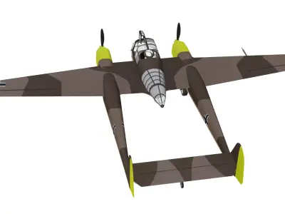 Focke-Wulf F 19 Ente Low-poly 3D model purchase