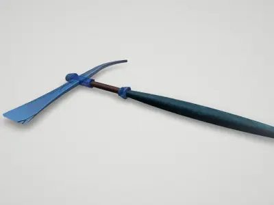 Game asset Stealthy Icebound Warriors Axe 3D model