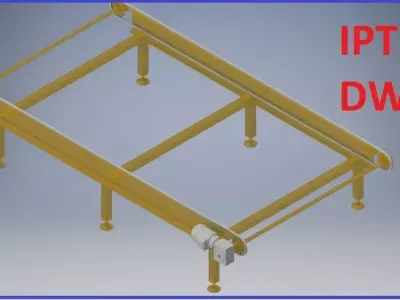 Conveyor Detail Model gantry crane 3D model