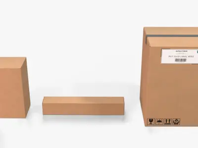  Cardboard Box Collection - Tall and Long Form Mix 