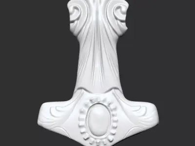 Viking Pendant Design Two 3D Printable 3D print model
