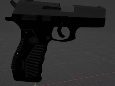 Pistol 3D model 11