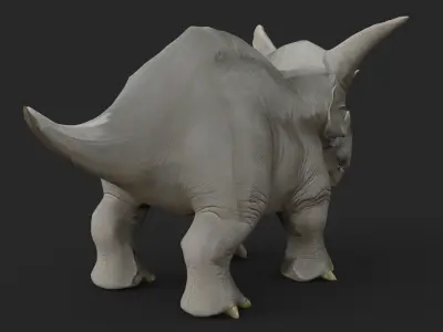 Triceratops Low-poly 3D model get