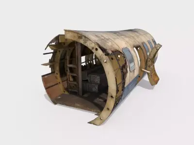 Wrecked Aircraft Part 3D model