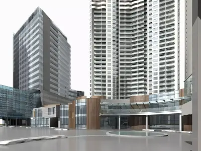 Office Building 3D model 8
