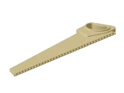 Plastic Carpentry Hand Saw Toy 3D model