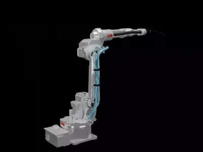 ABB IRB 1520ID Industrial Robotic Arm 3D Model High Detail 3D model