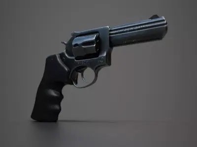 Revolver 357 magnum 3D model