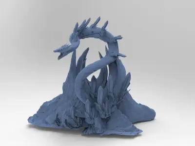 Crystal Snake mountain  3D model