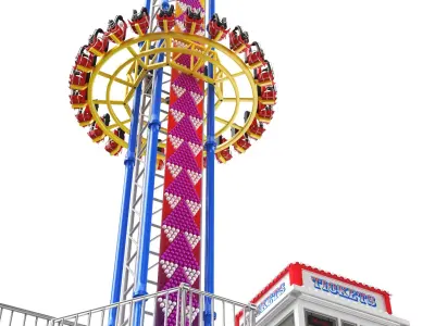  Sky Diver Amusement Park Ride 