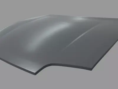 Car Bonnet Toyota Supra Low-poly 3D model