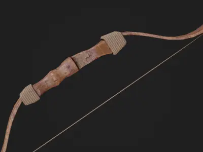 Bow Game Ready Model Low-poly 3D model