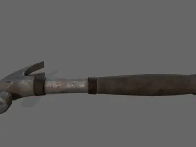 Hammer Low-poly 3D model 22