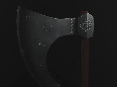 Viking Axe 3D model buy