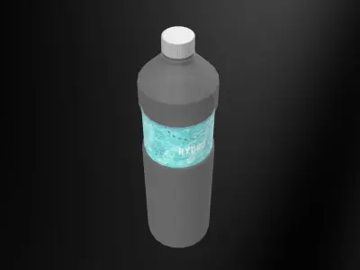 Water Bottle M3 Low-poly 3D model