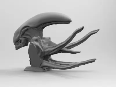 Scout Alien Xenomorph Bust 3D Printing model 3D print model purchase