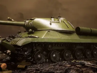 Tank IS-3 1944  UE4-UE5 Low-poly 3D model