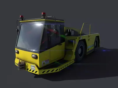 Kalmar Motor FB250 Electric Airport Aircraft tug 3D model