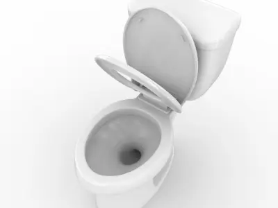 Toilet 3D model 6