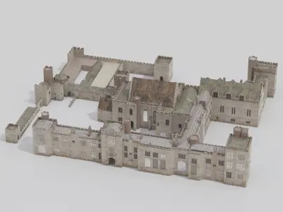 Penshurst Place Low-poly 3D model