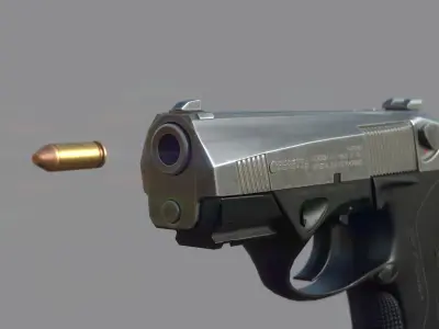 Weapon - Beretta Px4 Storm 2 Versions Low-poly 3D model