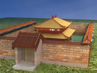 Chinese ancient house 3D model purchase