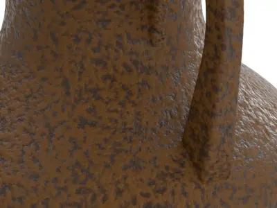 Antiqued Greek Terracotta Amphora 3D model