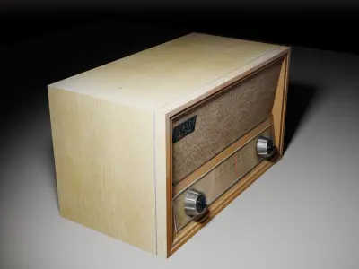 Vintage Radio 3D model