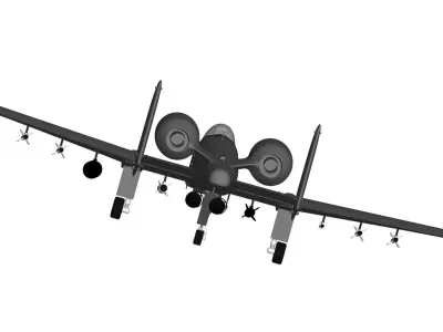 Fairchild Republic A-10 3D model get