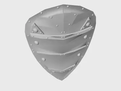 SHIELD scissor blade Low-poly 3D model