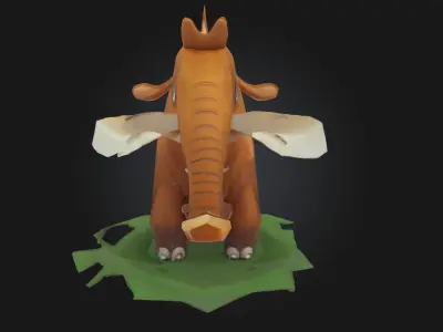 Mammoth Mascot  Prehistoric Power with a Friendly Twist 3D model