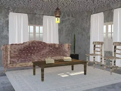 interior antique countryside Free 3D model