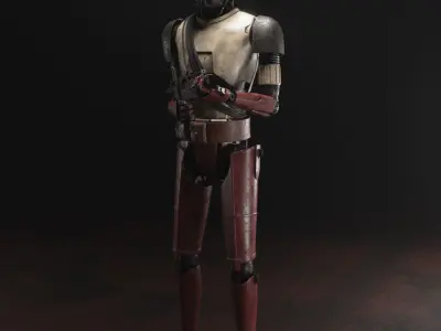 Star Wars HK-87 Droid - Fully Rigged 3D model