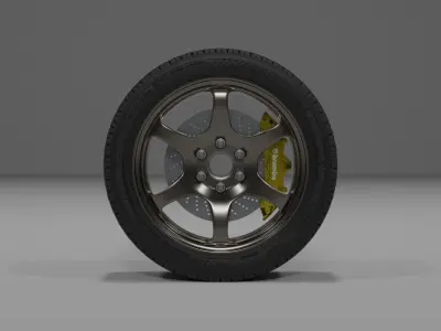 Wheel MICHELIN Detailed 3D Model 3D model 3D model