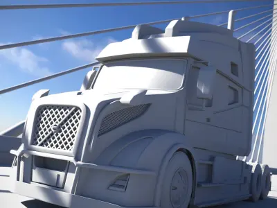 Volvo truck by PC 3D model