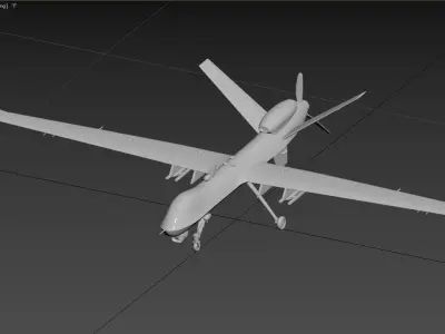 3D model of an unmanned aerial vehicle  3D model