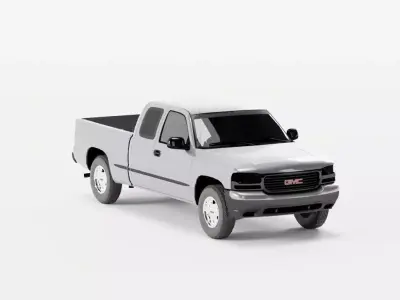 1999 GMC Sierra 1500  Free 3D model