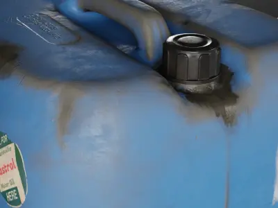 Realistic Plastic Canister - Low-Poly 3D Model Low-poly 3D model