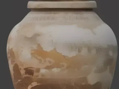 Ancient Egyptian Canopic Jar 3D Prop Analysis 3D model get