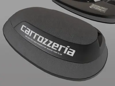 Carrozzeria Speaker Low-poly 3D model