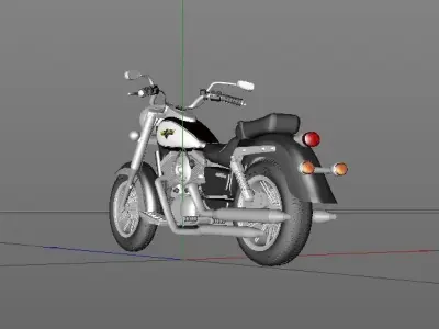 Motorcycle Kawasaki 3D model