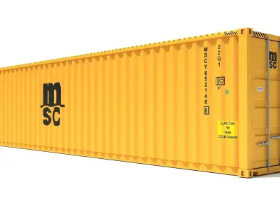 Shipping Container MSC 3D model