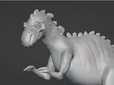 Dinosaur 3D print model 10