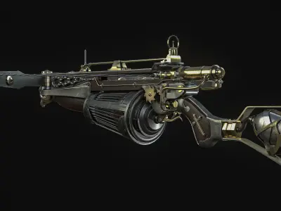 Van Helsing Crossbow Low-poly 3D model