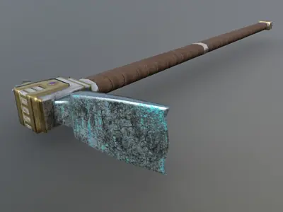 Hoe - Mithril Low-poly 3D model