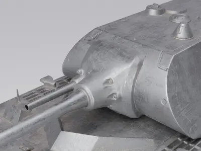Maus Tank - Game-Ready - RIGGED - LOW-POLY - Low-poly 3D model