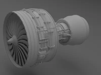 Trent Jet Engine  3D model