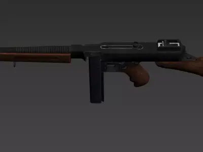 Thompson M1928 - CXC Low-poly 3D model